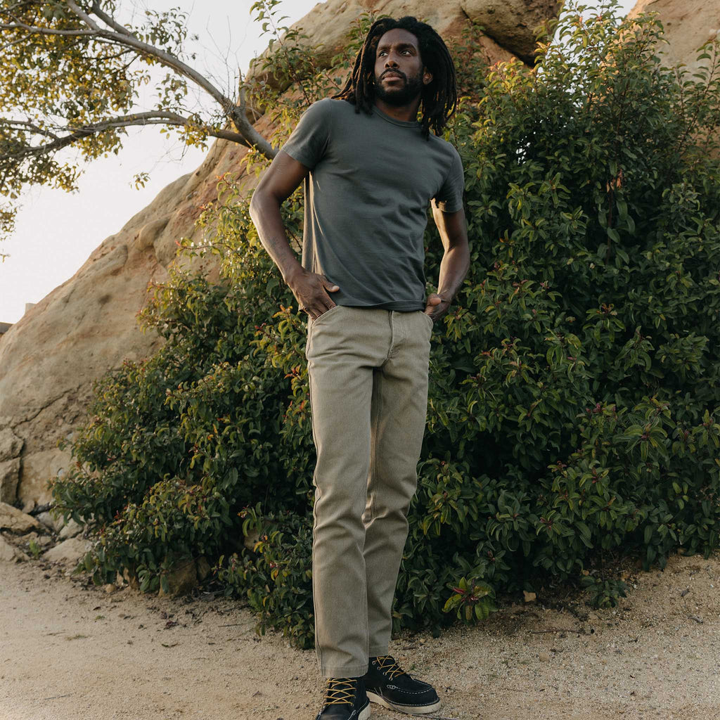 The Organic Cotton Tee in Faded Black