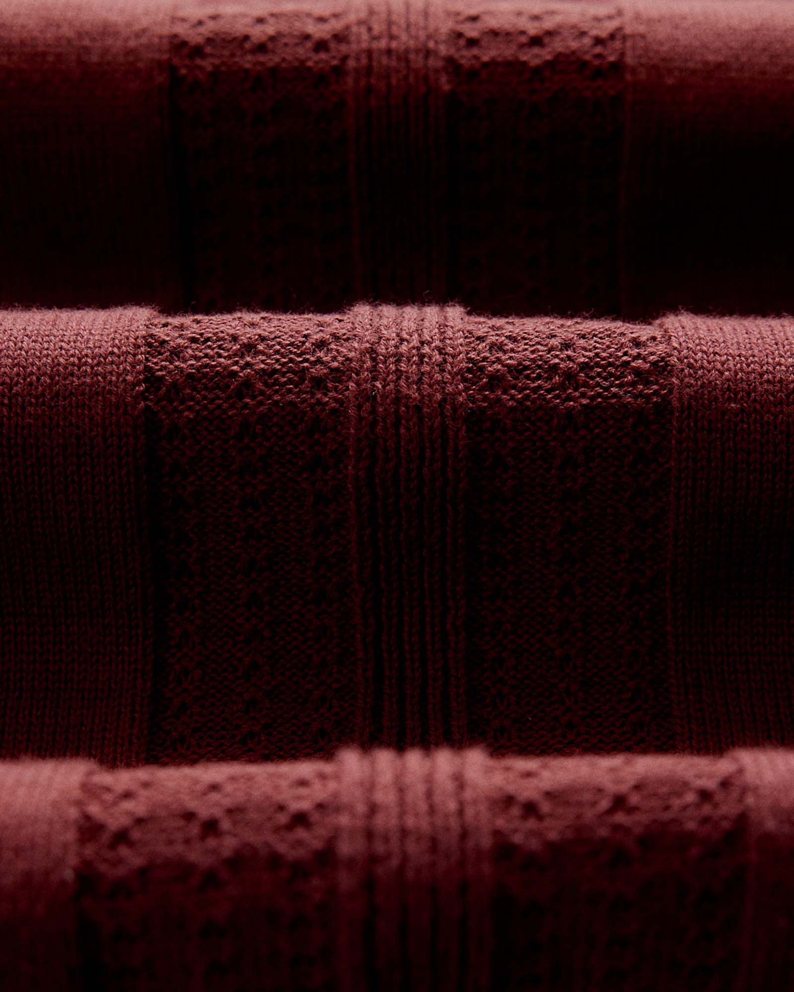 The Button Down Polo in Dried Cherry Stripe