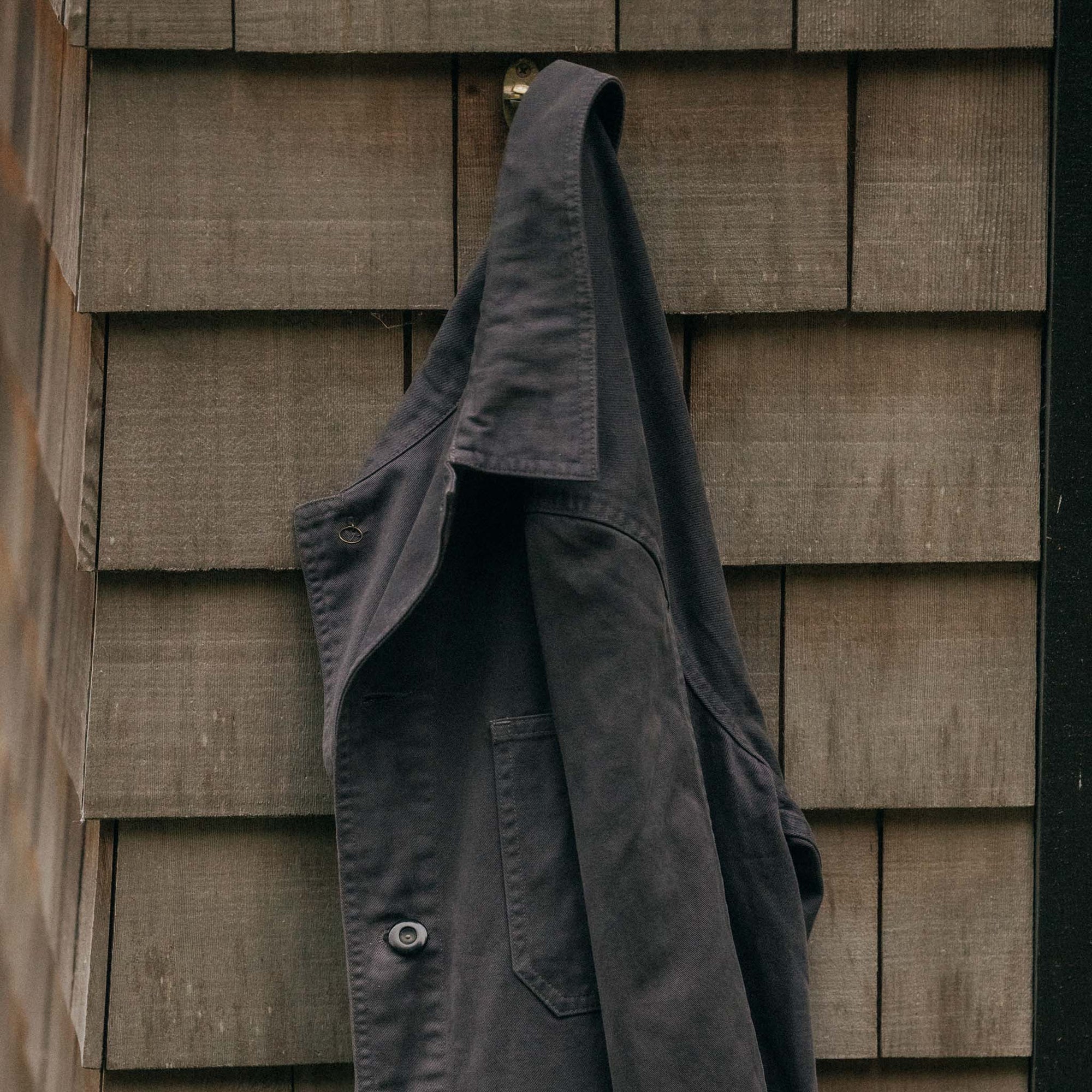 The Ojai Jacket in Organic Charcoal Foundation Twill