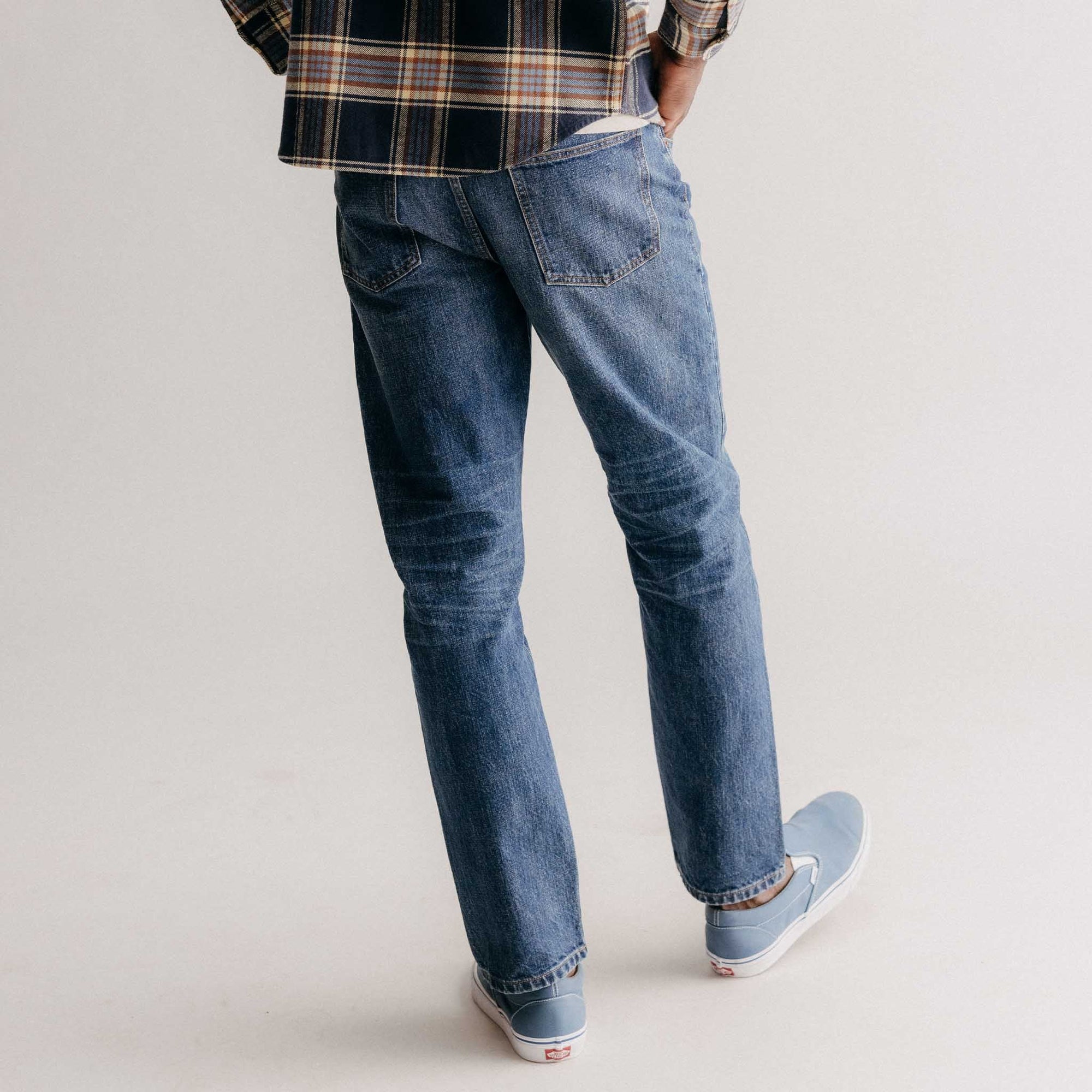 The Democratic Jean in Mid Wash Organic Selvedge