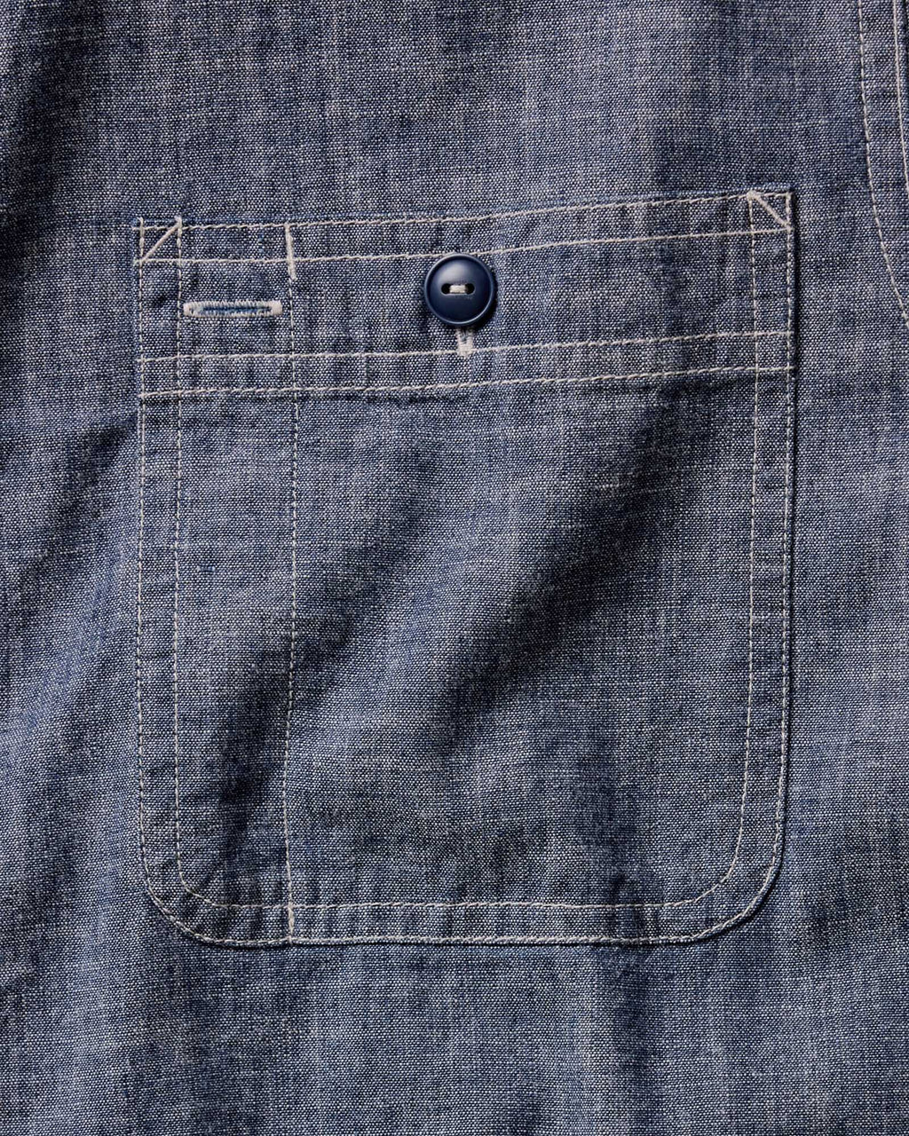 The Foundry Shirt in Rinsed Indigo Chambray